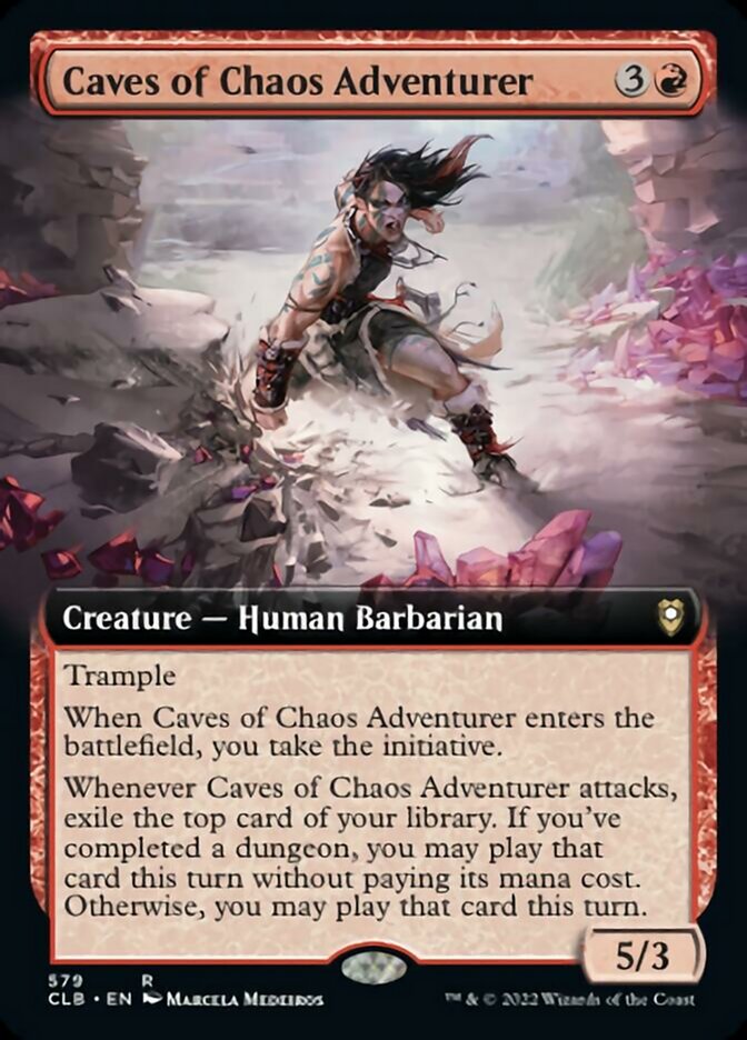 Caves of Chaos Adventurer (Extended Art) [Commander Legends: Battle for Baldur's Gate] | Good Games North