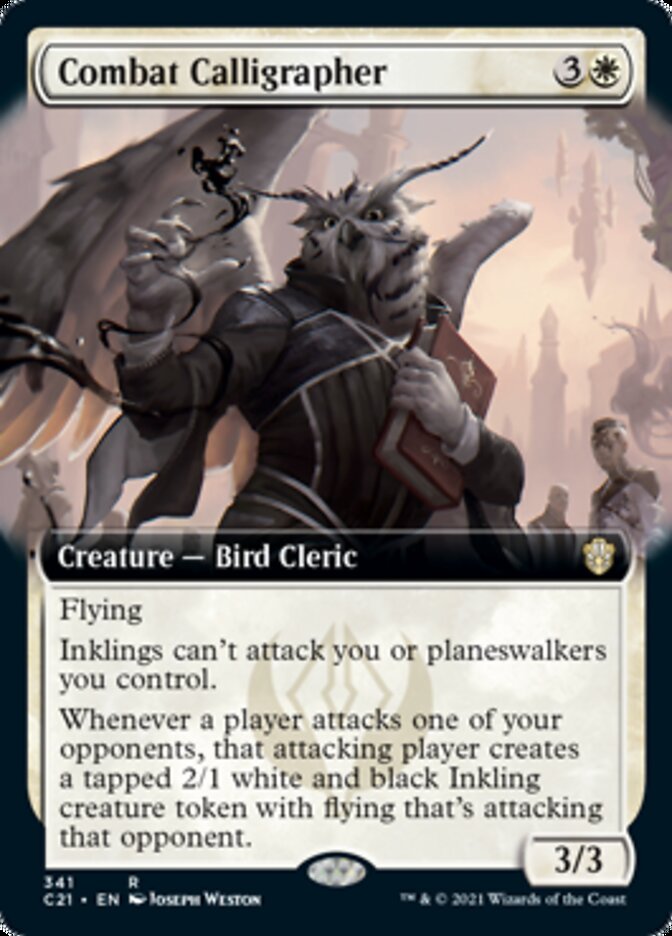 Combat Calligrapher (Extended) [Commander 2021] | Good Games North