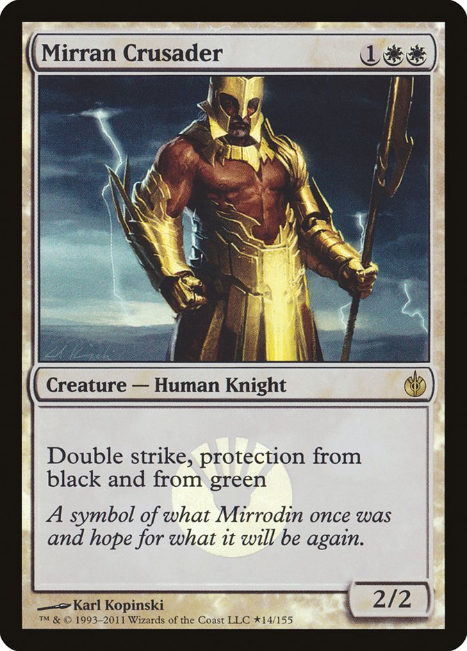 Mirran Crusader (Buy-A-Box) [Mirrodin Besieged Promos] | Good Games North