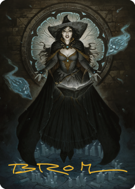 Tasha, the Witch Queen Art Card (76) (Gold-Stamped Signature) [Commander Legends: Battle for Baldur's Gate Art Series] | Good Games North