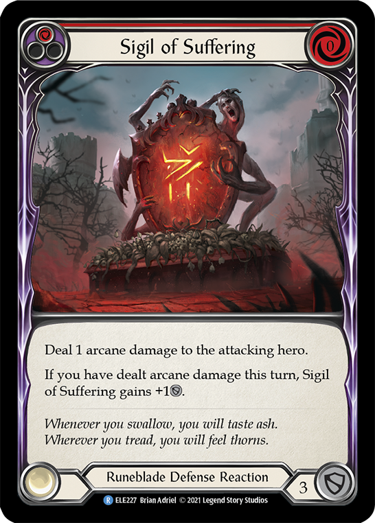 Sigil of Suffering (Red) [ELE227] (Tales of Aria)  1st Edition Normal | Good Games North