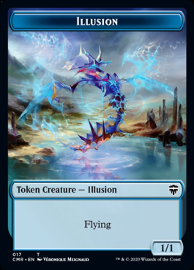Illusion // Saproling Token [Commander Legends Tokens] | Good Games North