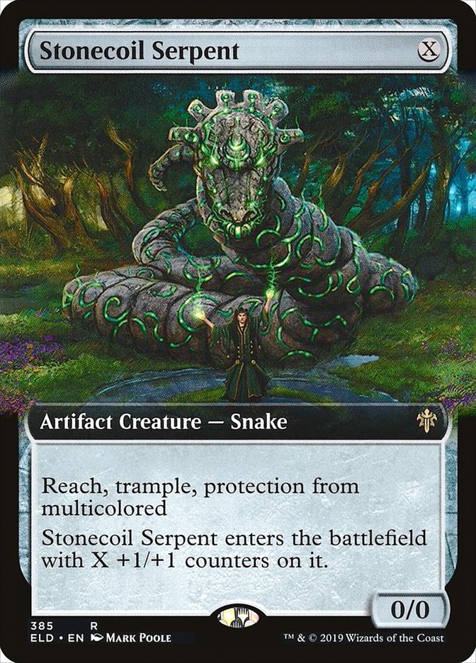Stonecoil Serpent (Extended Art) [Throne of Eldraine] | Good Games North