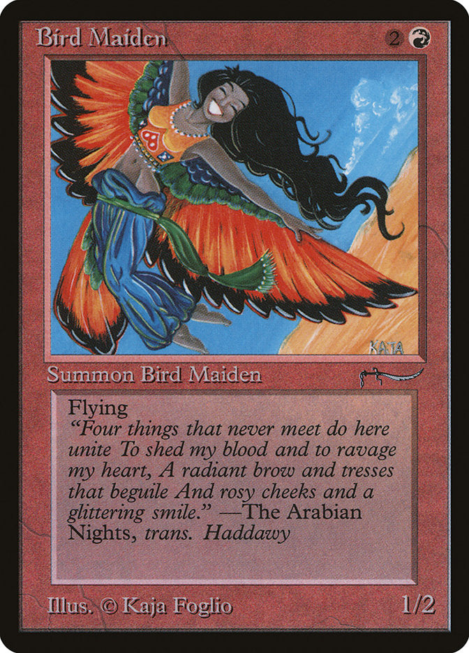 Bird Maiden (Dark Mana Cost) [Arabian Nights] | Good Games North