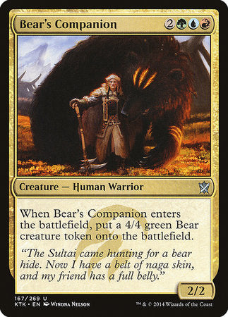 Bear's Companion [Khans of Tarkir] | Good Games North