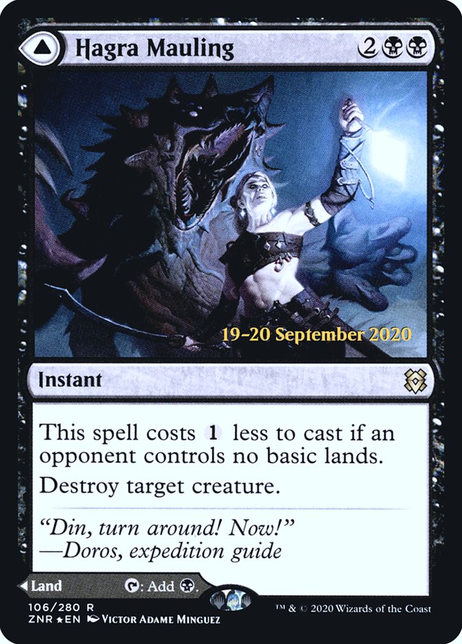Hagra Mauling // Hagra Broodpit  [Zendikar Rising Prerelease Promos] | Good Games North