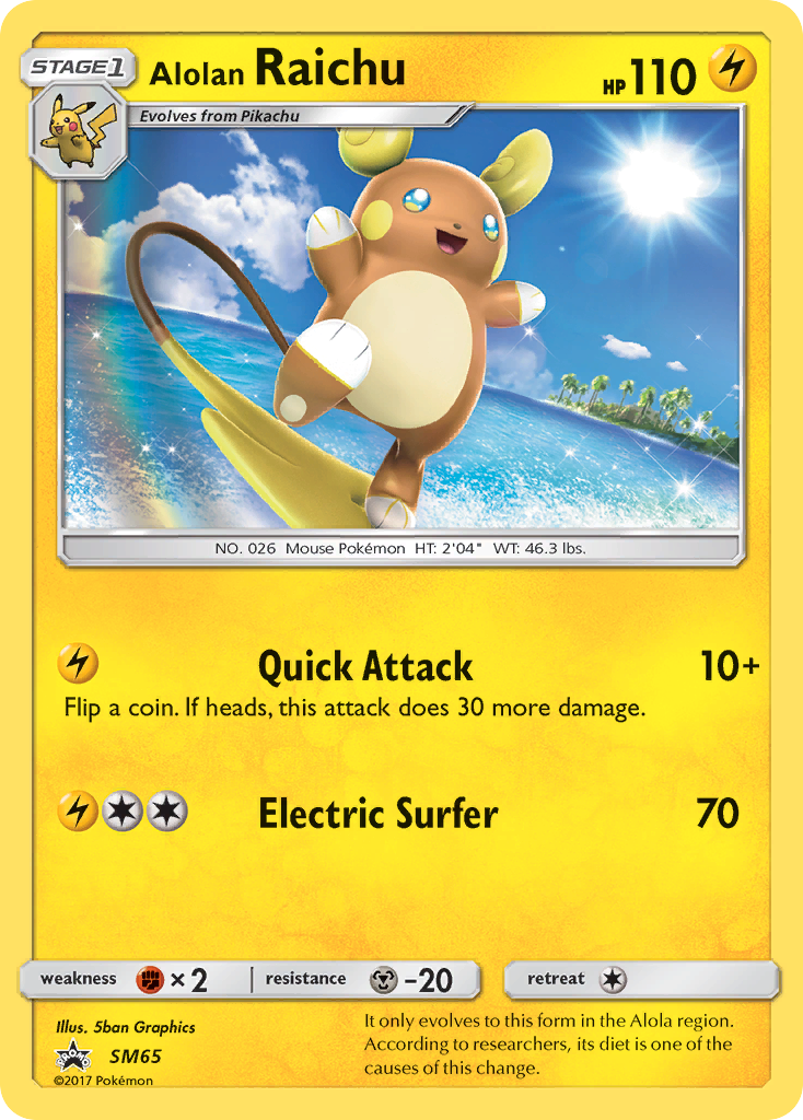 Alolan Raichu (SM65) [Sun & Moon: Black Star Promos] | Good Games North