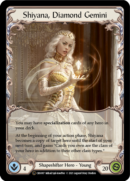 Shiyana, Diamond Gemini [U-CRU097-RF] Unlimited Rainbow Foil | Good Games North