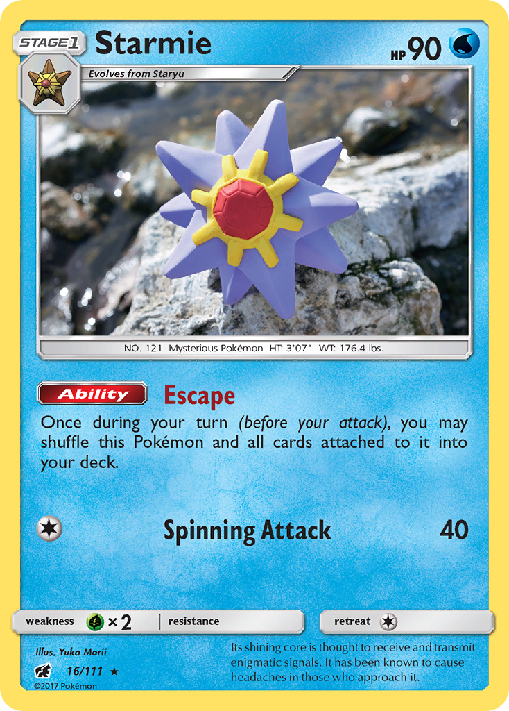 Starmie (16/111) [Sun & Moon: Crimson Invasion] | Good Games North