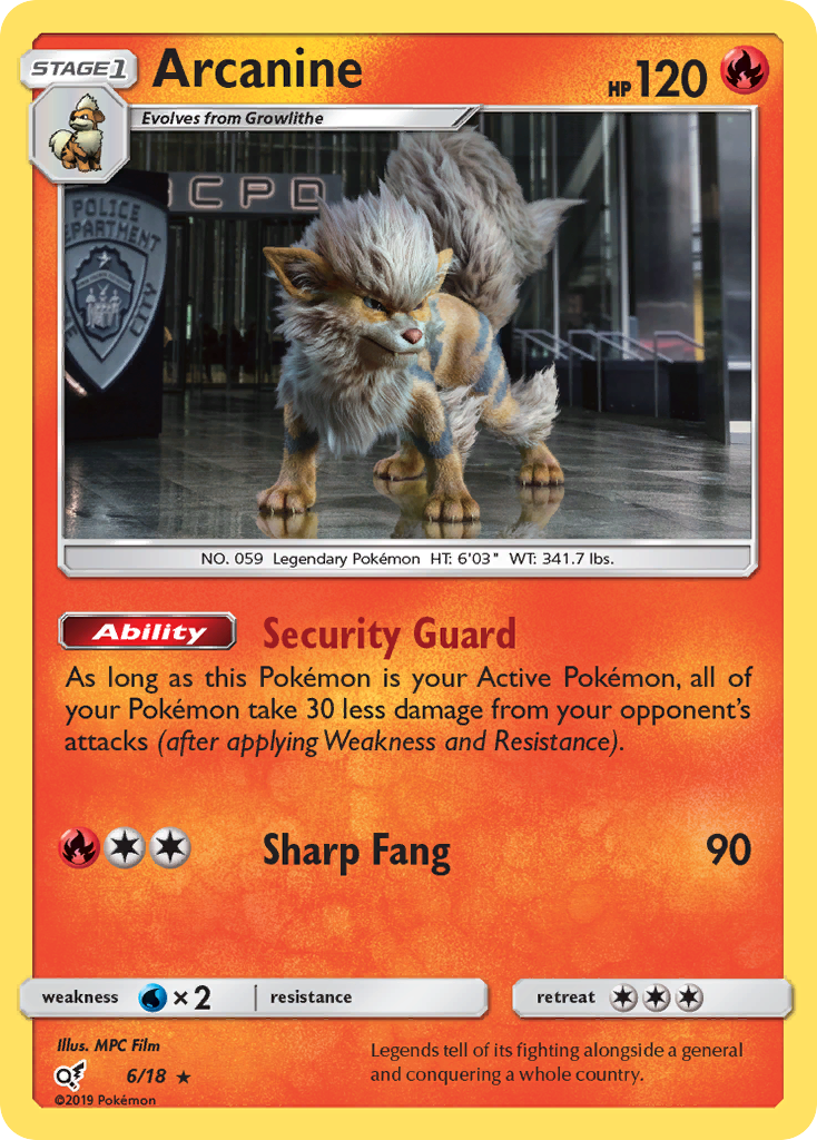 Arcanine (6/18) [Sun & Moon: Detective Pikachu] | Good Games North