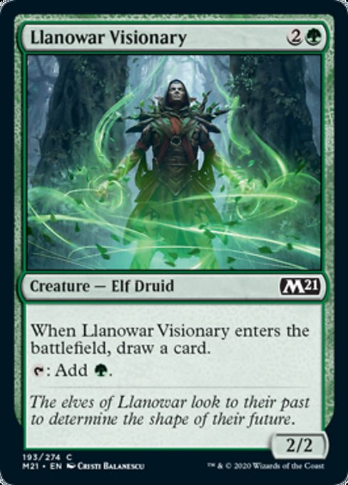 Llanowar Visionary [Core Set 2021] | Good Games North