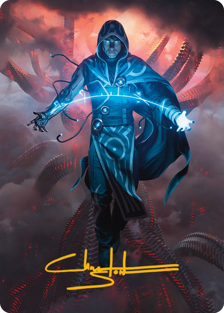 Jace, the Perfected Mind Art Card (Gold-Stamped Signature) [Phyrexia: All Will Be One Art Series] | Good Games North