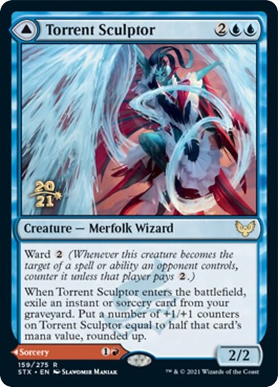 Torrent Sculptor // Flamethrower Sonata [Strixhaven: School of Mages Prerelease Promos] | Good Games North