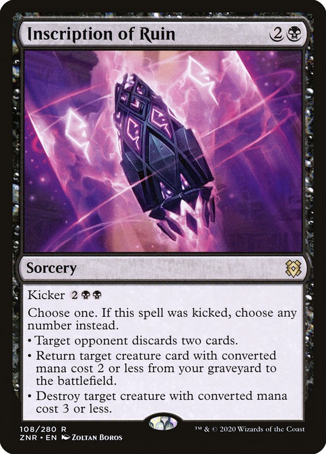 Inscription of Ruin [Zendikar Rising] | Good Games North