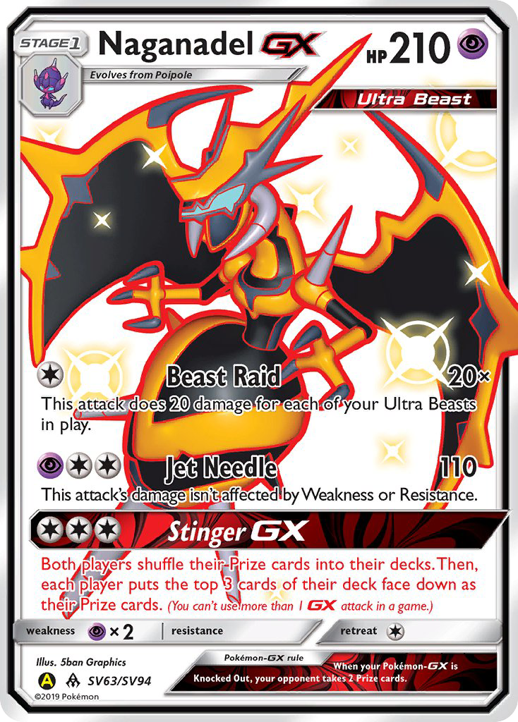 Naganadel GX (SV63/SV94) [Sun & Moon: Hidden Fates - Shiny Vault] | Good Games North