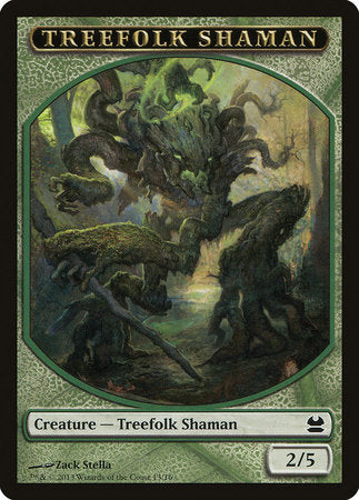 Treefolk Shaman Token [Modern Masters Tokens] | Good Games North