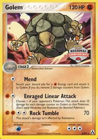 Golem (6/92) (Regional Championship Promo) [EX: Legend Maker] | Good Games North
