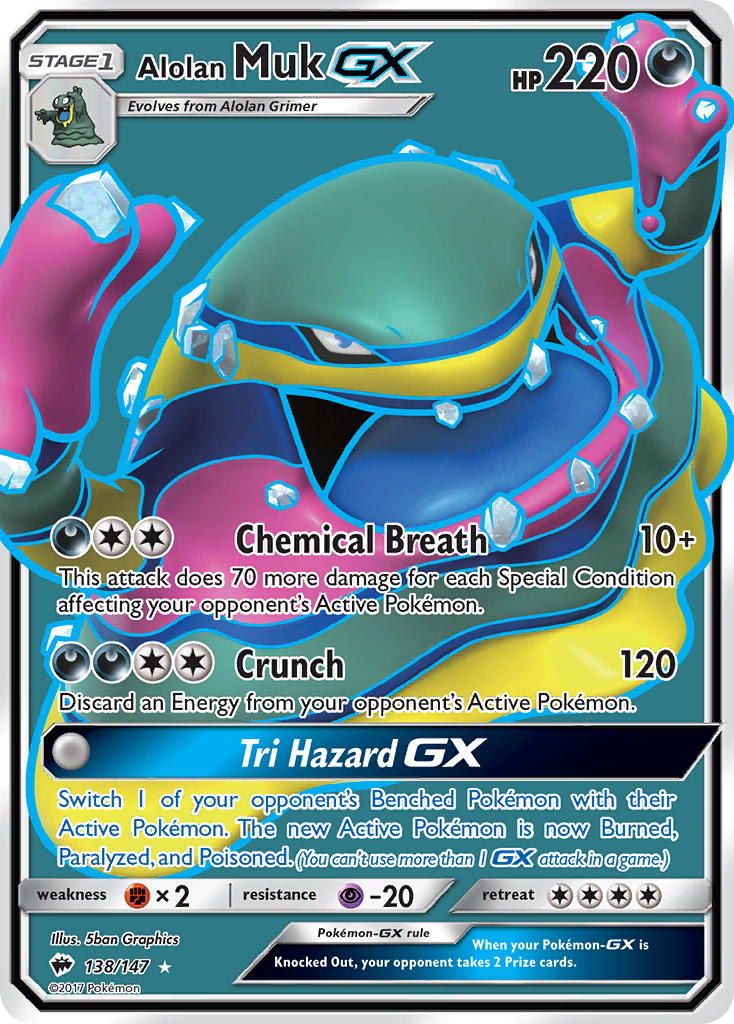 Alolan Muk GX (138/147) [Sun & Moon: Burning Shadows] | Good Games North