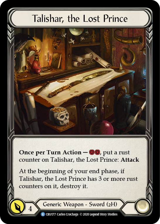 Talishar, the Lost Prince [CRU177] 1st Edition Cold Foil | Good Games North