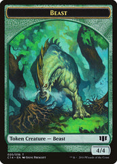 Elf Druid // Beast (020/036) Double-sided Token [Commander 2014 Tokens] | Good Games North