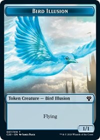 Bird Illusion // Beast (011) Double-sided Token [Commander 2020 Tokens] | Good Games North