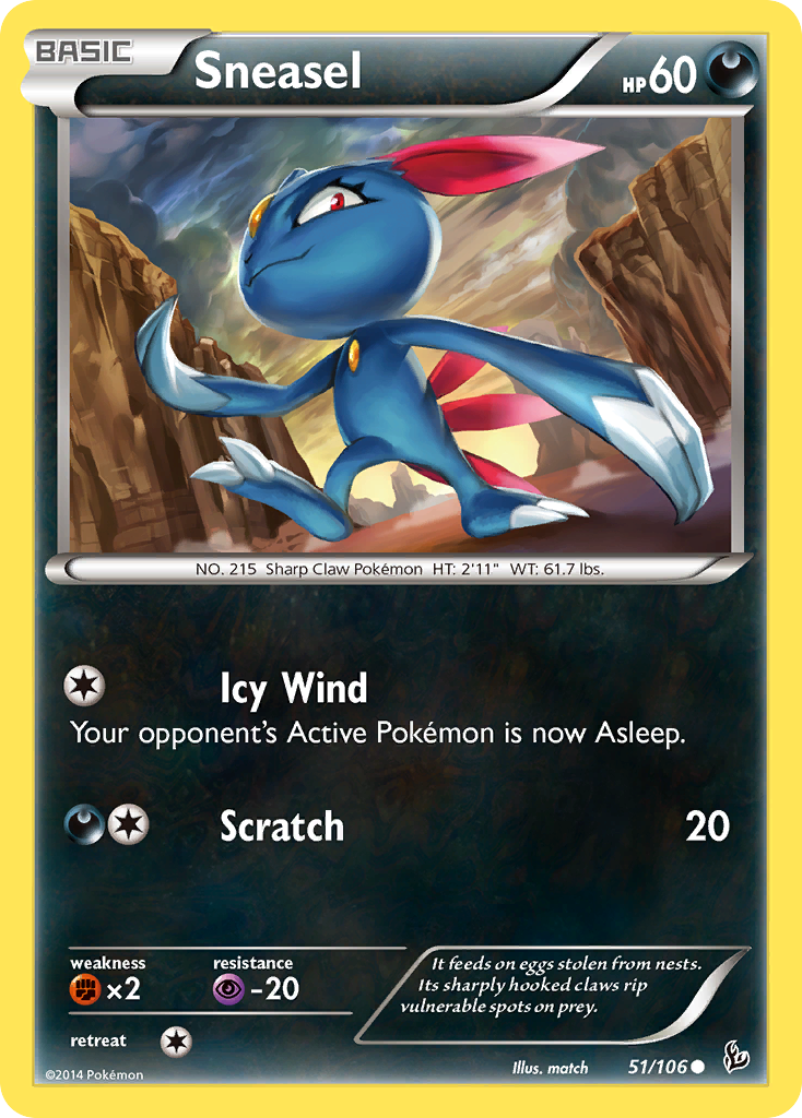 Sneasel (51/106) [XY: Flashfire] | Good Games North