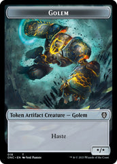 The Monarch // Golem Double-Sided Token [Phyrexia: All Will Be One Commander Tokens] | Good Games North