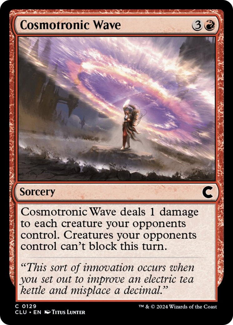 Cosmotronic Wave [Ravnica: Clue Edition] | Good Games North