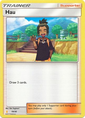 Hau (19/30) [Sun & Moon: Trainer Kit - Alolan Raichu] | Good Games North