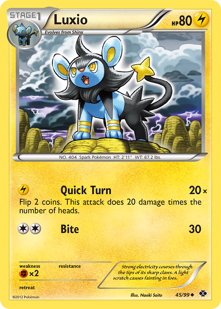 Luxio (45/99) [Black & White: Next Destinies] | Good Games North