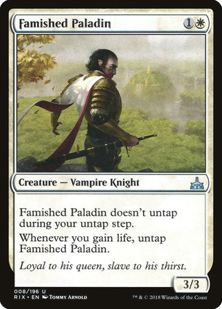 Famished Paladin [Rivals of Ixalan] | Good Games North