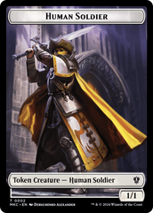 City's Blessing // Human Soldier Double-Sided Token [Murders at Karlov Manor Commander Tokens] | Good Games North