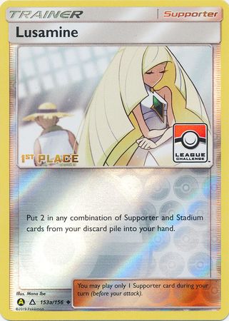 Lusamine (153a/156) (League Challenge Alt Art 1st Place) [Sun & Moon: Ultra Prism] | Good Games North