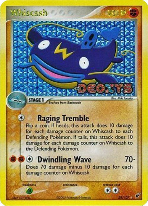 Whiscash (28/107) (Stamped) [EX: Deoxys] | Good Games North