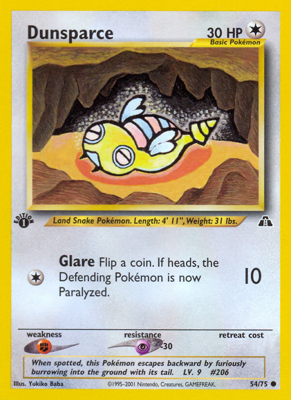 Dunsparce (54/75) [Neo Discovery 1st Edition] | Good Games North