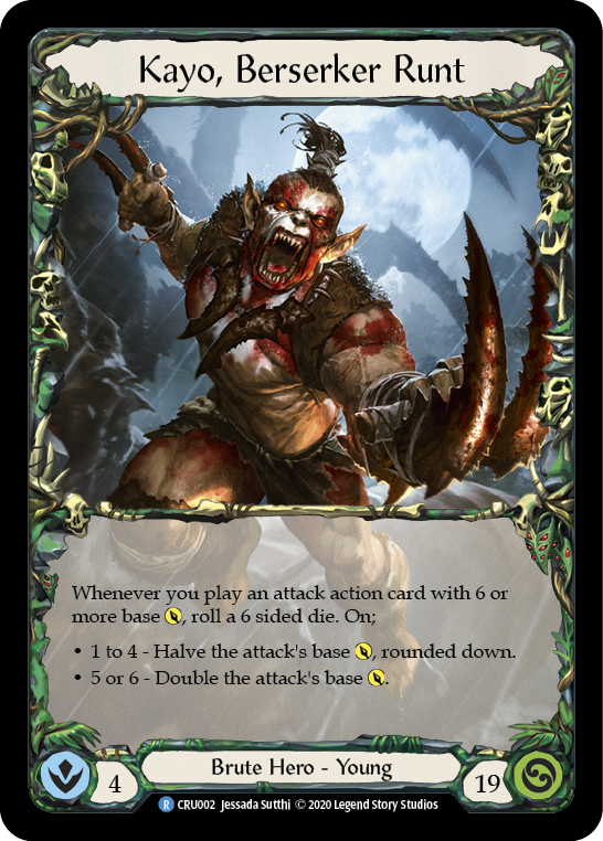 Kayo, Berserker Runt [CRU002] 1st Edition Rainbow Foil | Good Games North