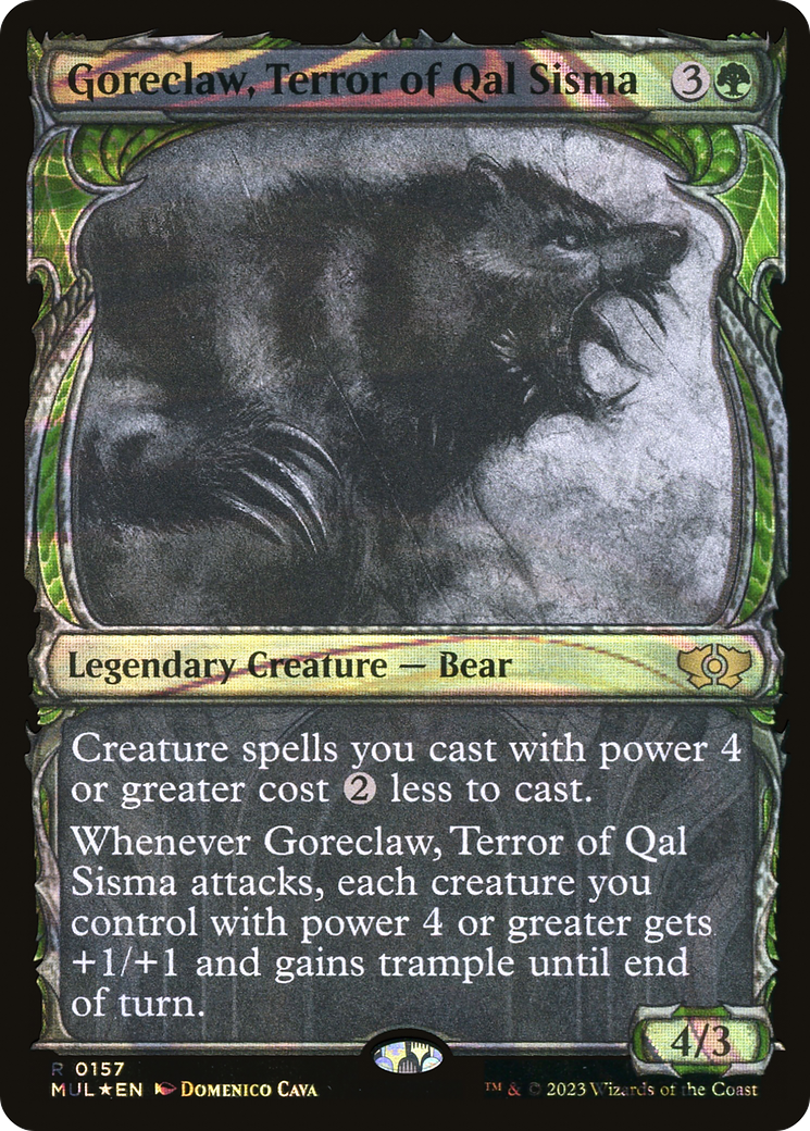 Goreclaw, Terror of Qal Sisma (Halo Foil) [Multiverse Legends] | Good Games North