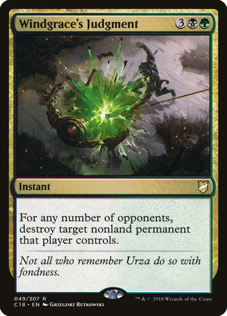 Windgrace's Judgment [Commander 2018] | Good Games North
