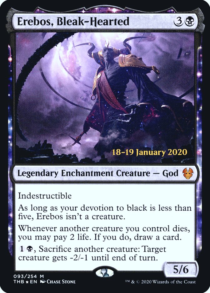 Erebos, Bleak-Hearted [Theros Beyond Death Prerelease Promos] | Good Games North