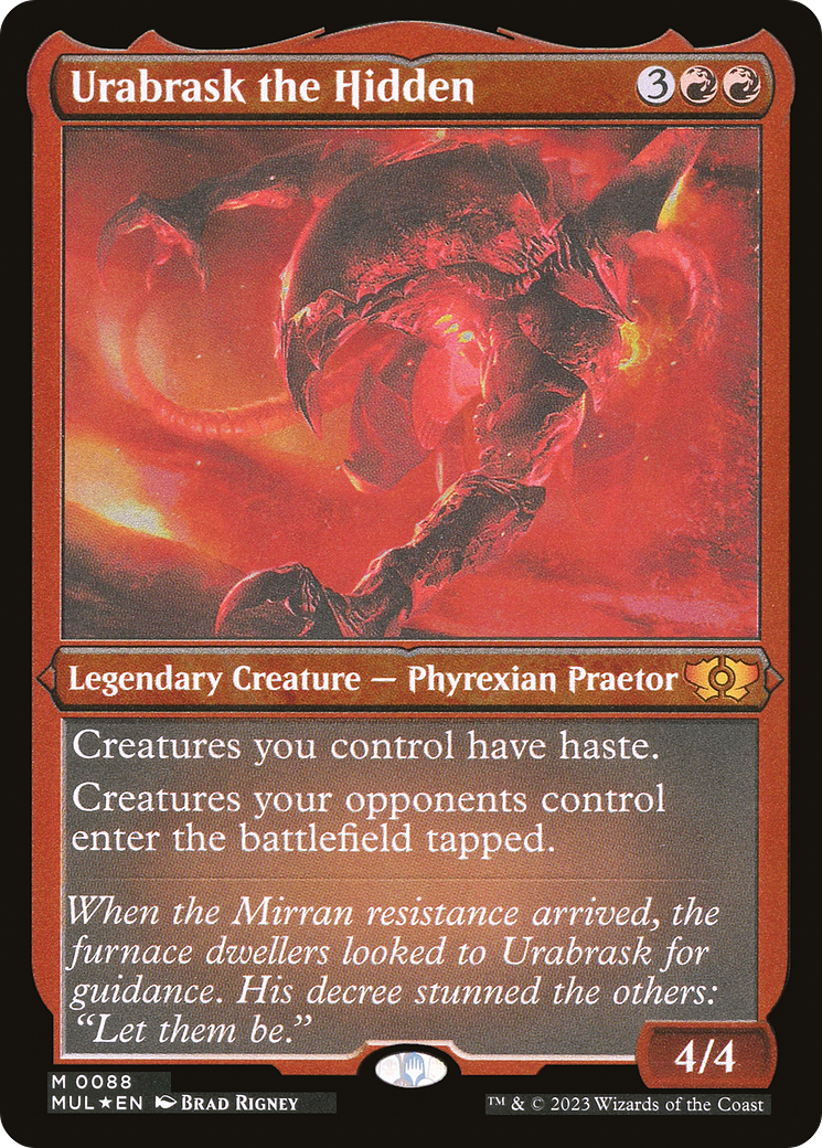 Urabrask the Hidden (Foil Etched) [Multiverse Legends] | Good Games North