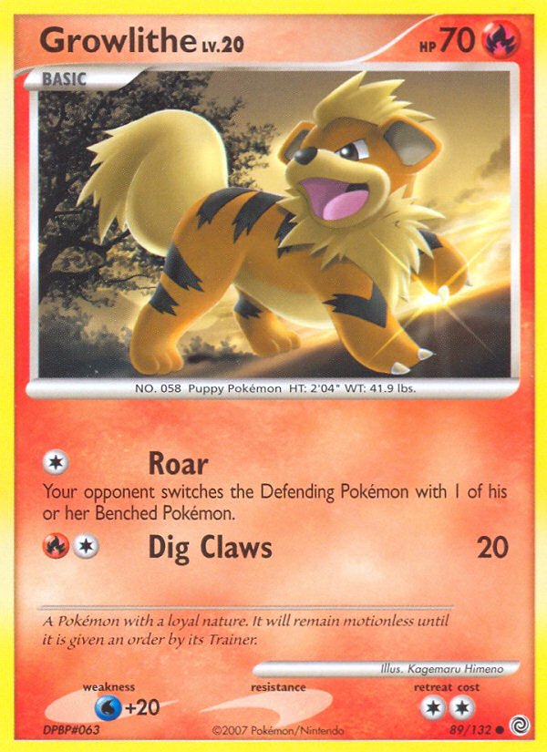 Growlithe (89/132) [Diamond & Pearl: Secret Wonders] | Good Games North