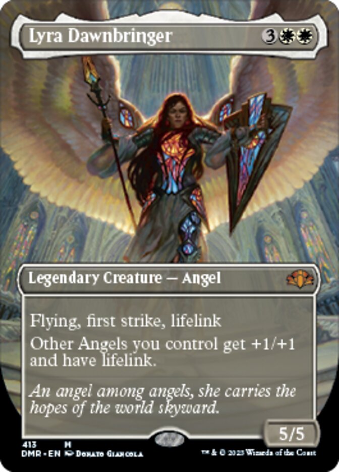 Lyra Dawnbringer (Borderless Alternate Art) [Dominaria Remastered] | Good Games North
