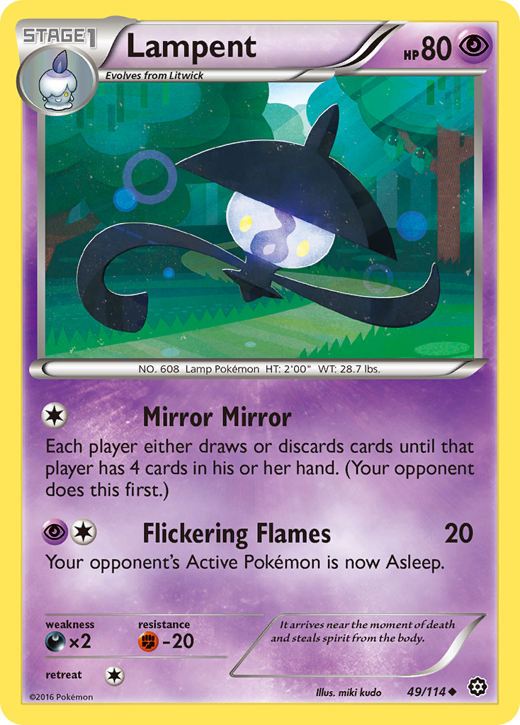 Lampent (49/114) [XY: Steam Siege] | Good Games North