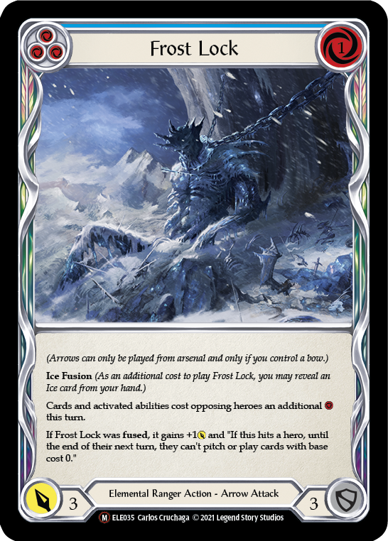 Frost Lock [U-ELE035] Unlimited Rainbow Foil | Good Games North