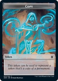 Copy // Drake Double-sided Token [Zendikar Rising Tokens] | Good Games North