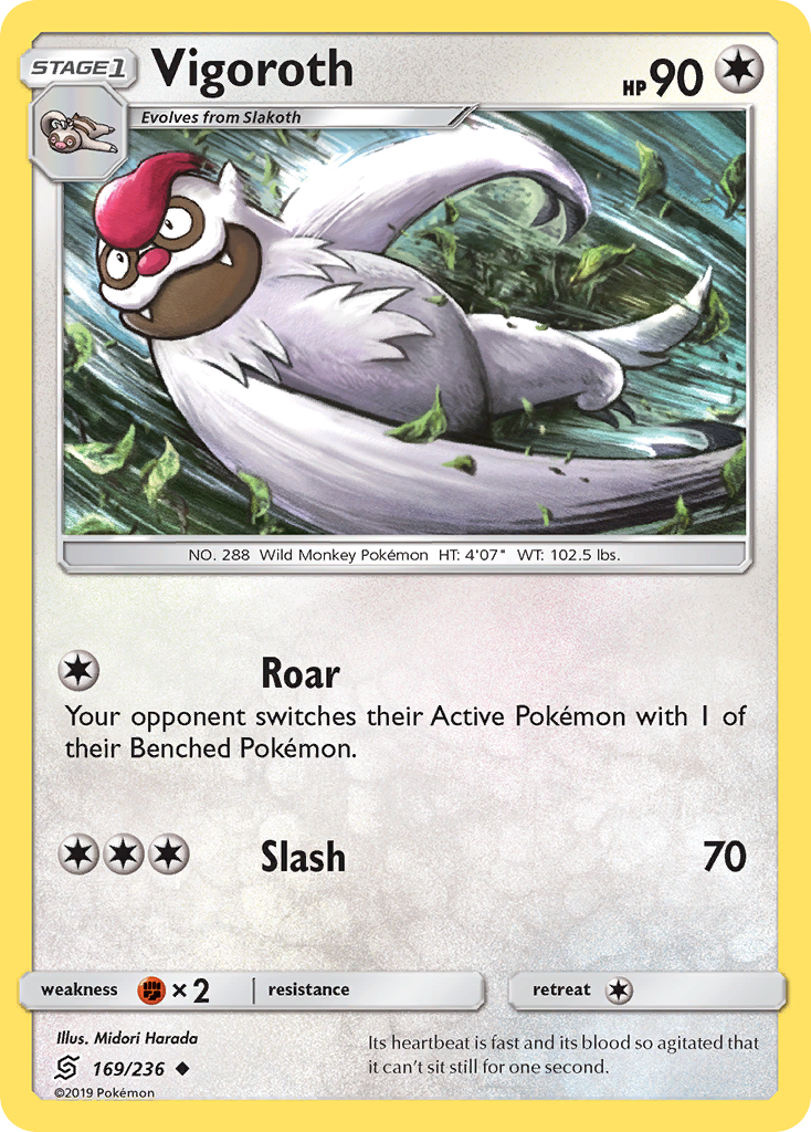 Vigoroth (169/236) [Sun & Moon: Unified Minds] | Good Games North