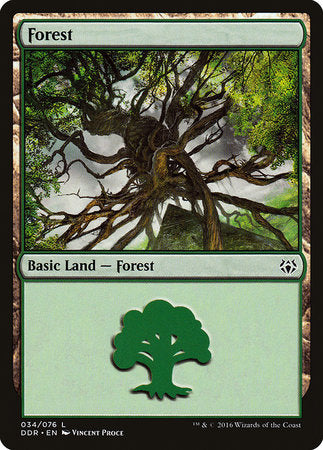 Forest (34) [Duel Decks: Nissa vs. Ob Nixilis] | Good Games North