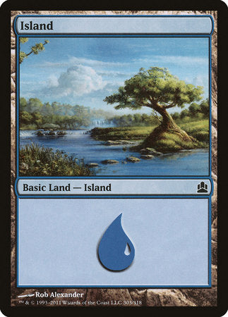 Island (303) [Commander 2011] | Good Games North