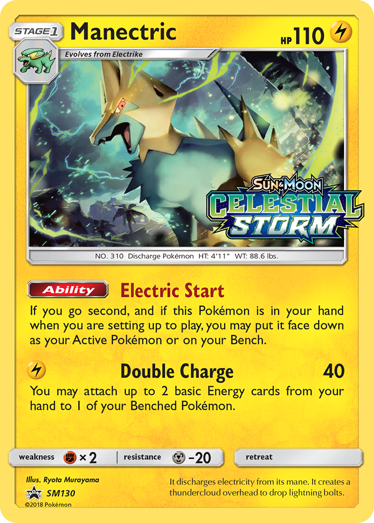 Manectric (SM130) [Sun & Moon: Black Star Promos] | Good Games North