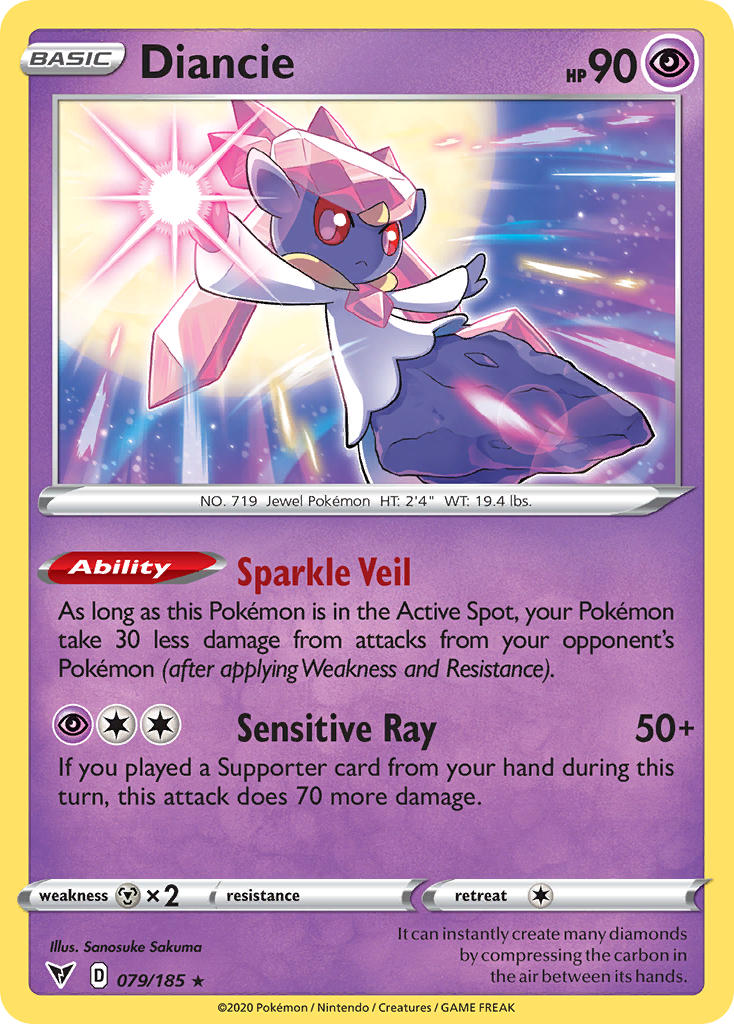 Diancie (079/185) [Sword & Shield: Vivid Voltage] | Good Games North